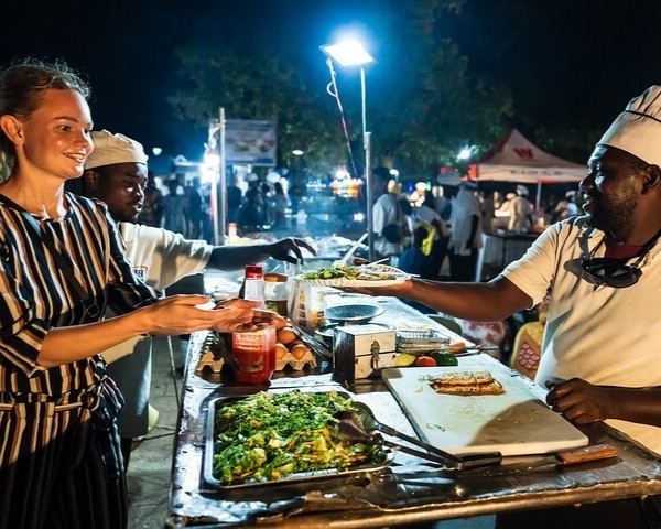 Luxury dhow dinner cruise with fine dining and romantic atmosphere in Zanzibar