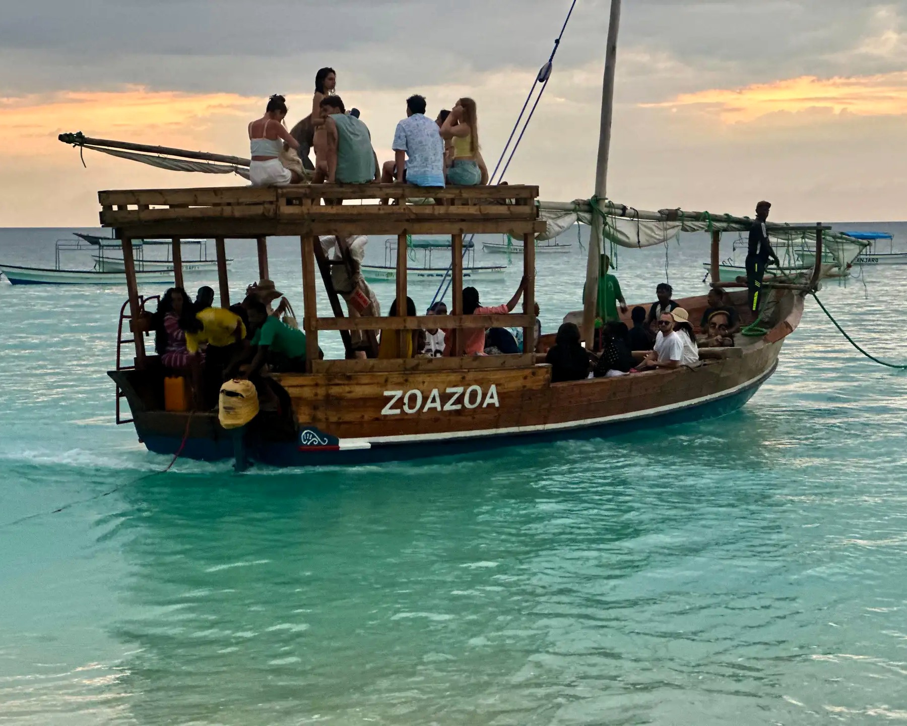Breathtaking sunset over the Indian Ocean