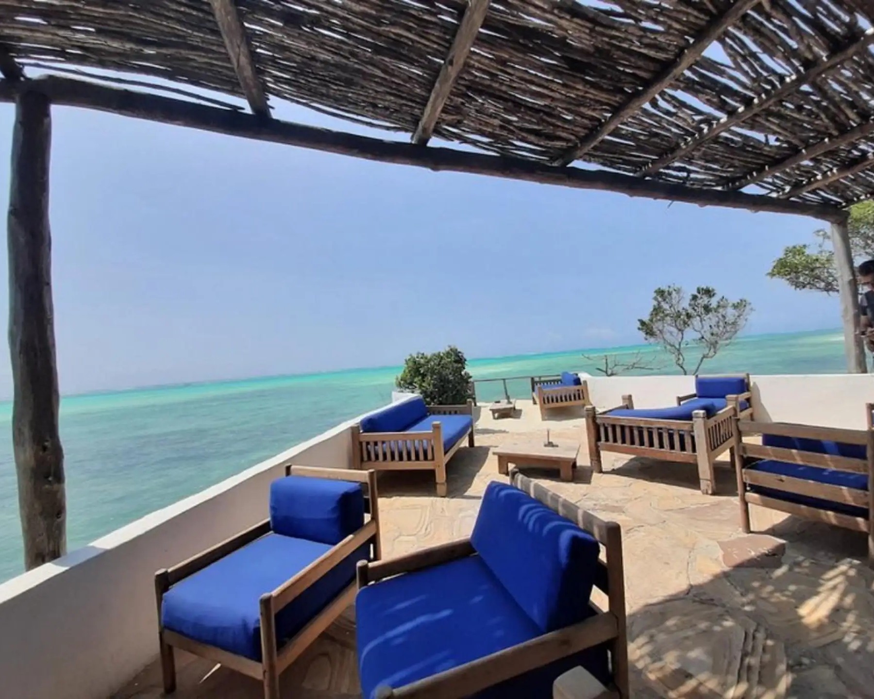 Fresh seafood dishes served at The Rock Restaurant with Zanzibar specialties